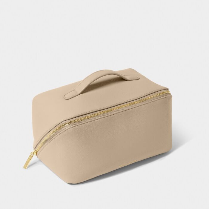 Katie Loxton Large Makeup & Washbag - Light Taupe
